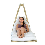 Amazonas Hanging Chair Swing Lounger Creme Set
