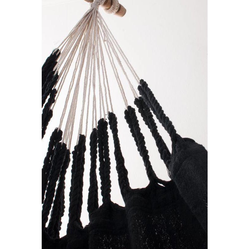 Hamaca Hammock Chair Knit Hanging Chair - Black