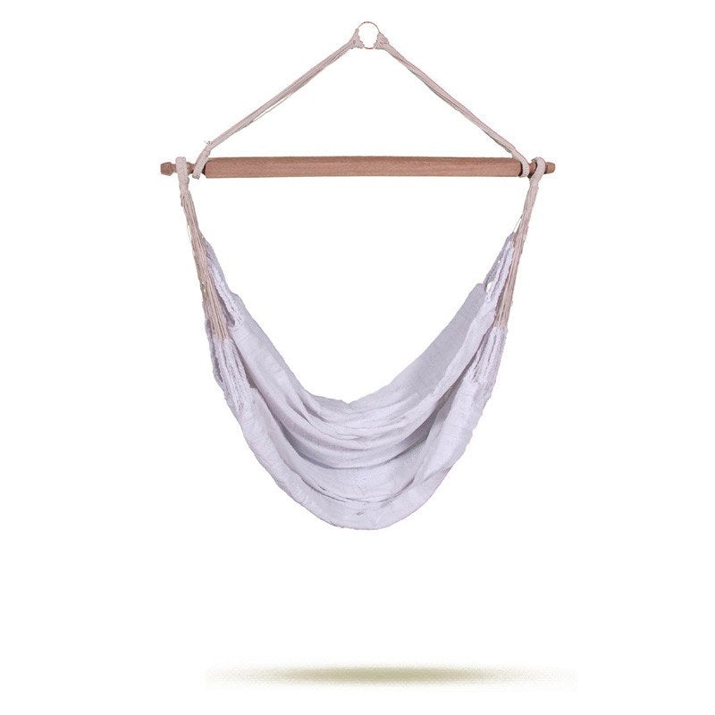 Hamaca Hammock Chair Knit Hanging Chair - White