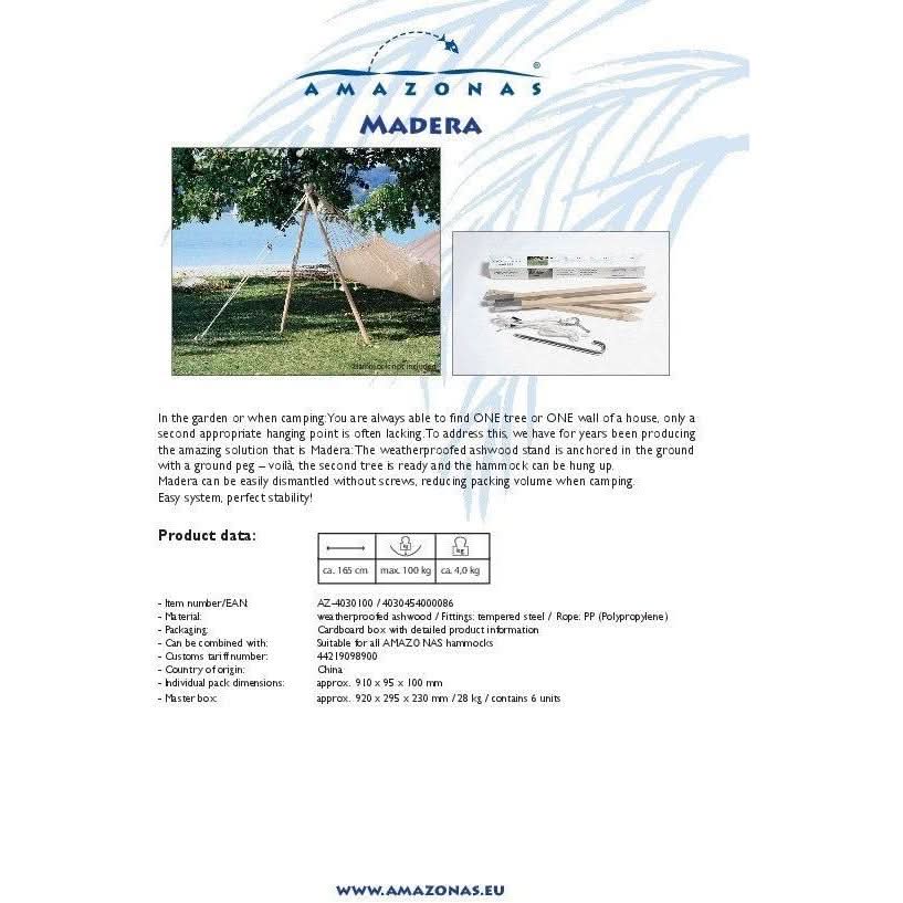 Amazonas Hammock Stand Madera Wooden Post Hammock Stand