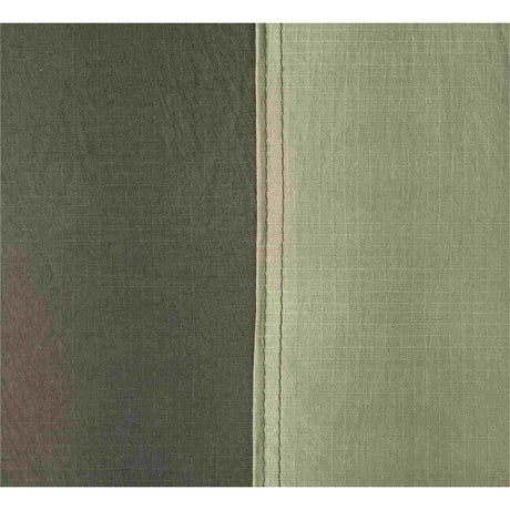 Two shades of green fabric texture side by side