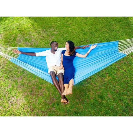 Amazonas None Spreader Bar Hammock Arte Blue Hammock - Double Brazilian Cotton