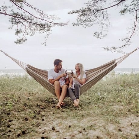 Amazonas None Spreader Bar Hammock Arte Sand Hammock - Double Brazilian Cotton