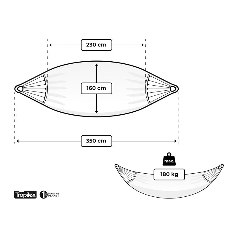 Simply Hammocks Set Organic Natur Hammock