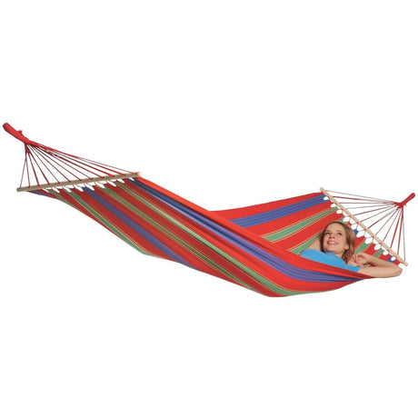 Amazonas Spreader Bar Hammock Aruba Cayenne Hammock - Weatherproof Single