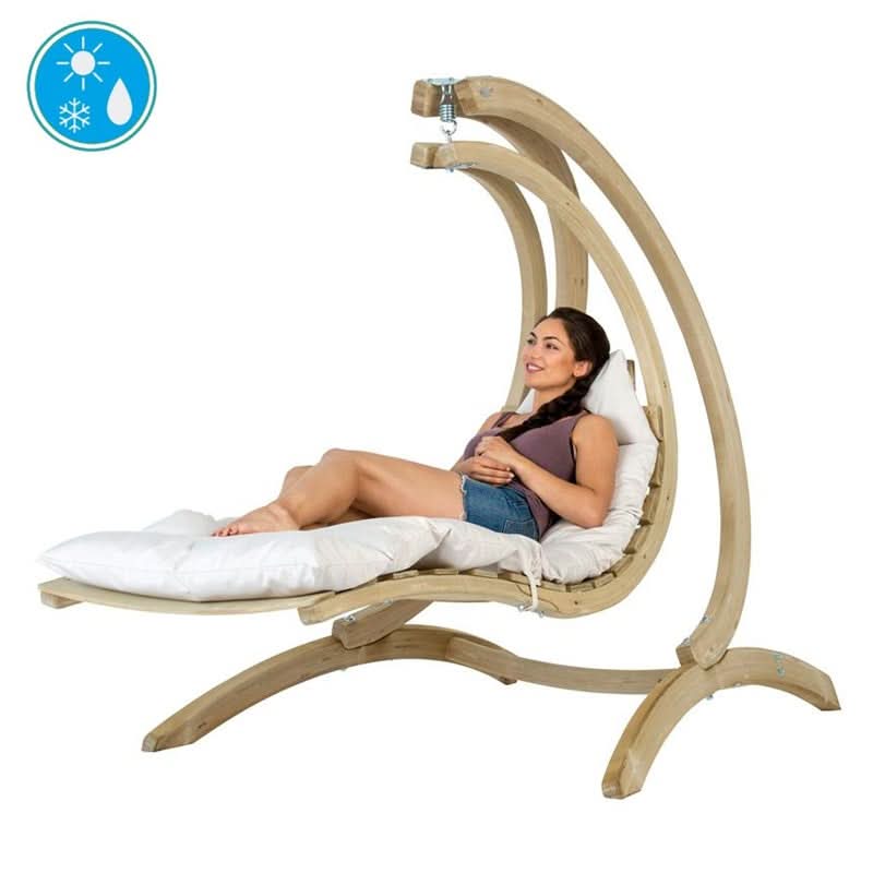 Amazonas Hammock Chair Swing Lounger Creme Set